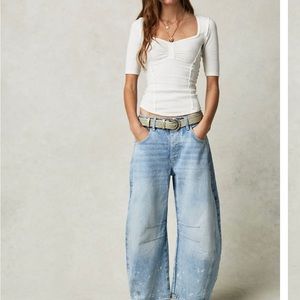 Free people barrel jeans